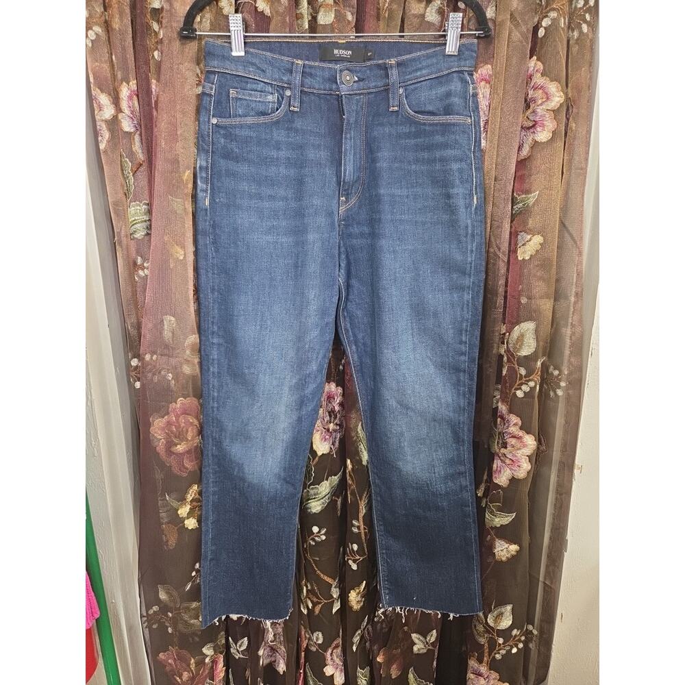Hudson Women's Size 27 Holly Straight Leg Medium Wash Denim Jeans